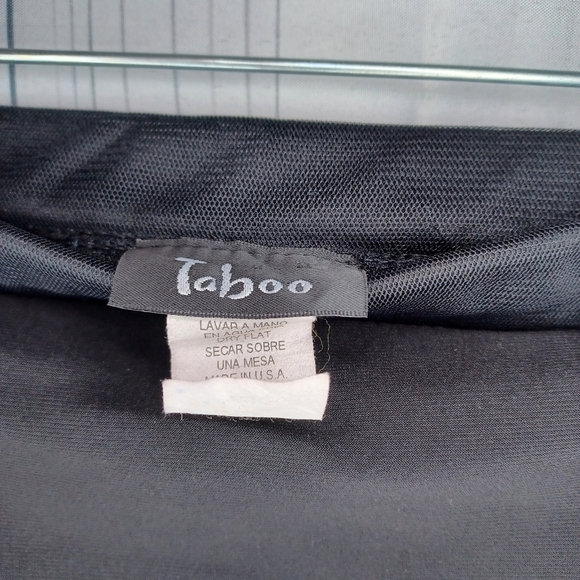 Taboo vintage strapless black dress with Sparkles - Picture 5 of 8